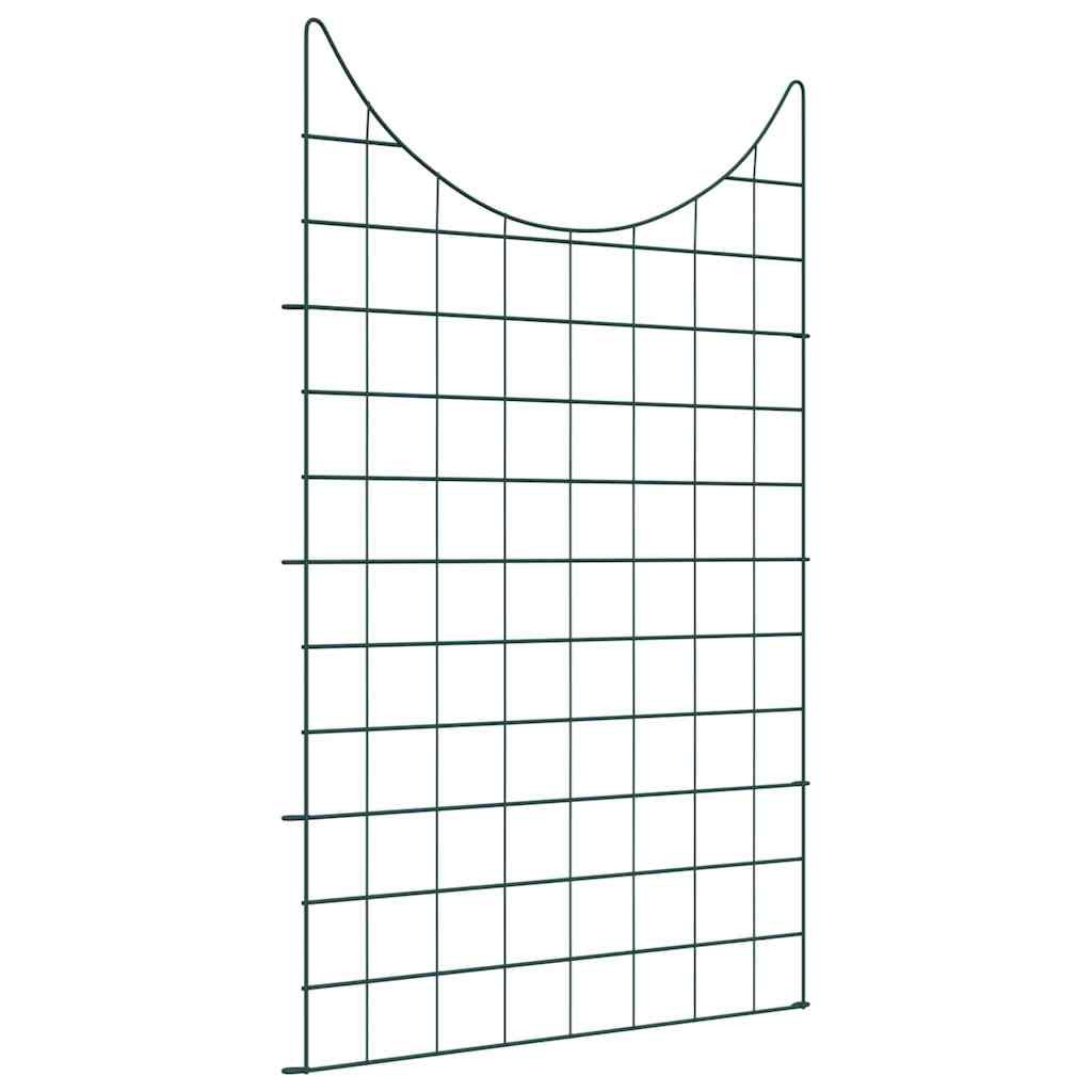 vidaXL Pond Fence Set 8 pcs Green 50 x 80 cm Steel, vidaXL
