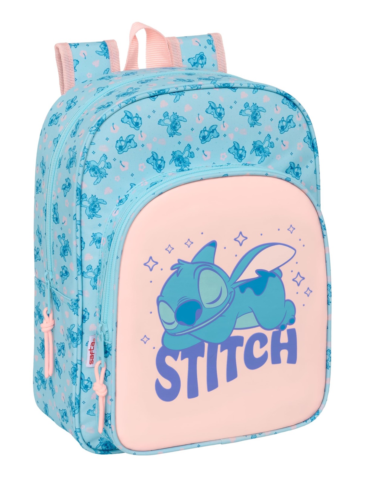 STITCH OHANA – Children's Backpack, Adaptable to Cart, Easy Cleaning, Ideal for
