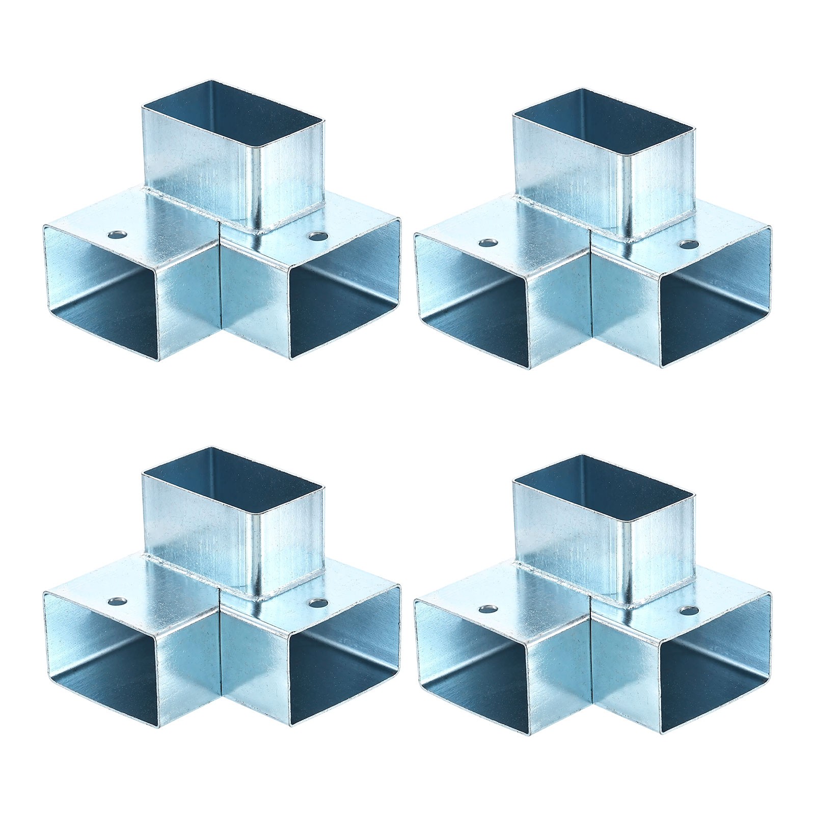 3-Way Gazebo Brackets Kit, Angle Bracket for 2" x 1.22" Lumber (4 Pack)