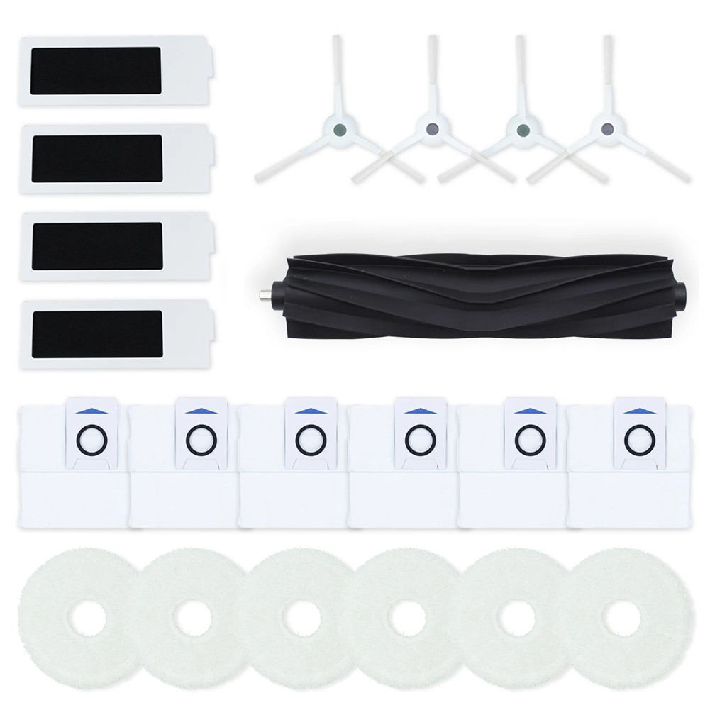 For T20 Robot Vacuum Main Side Brush Hepa Mop Cloth Dust Bags Accessories D6I1