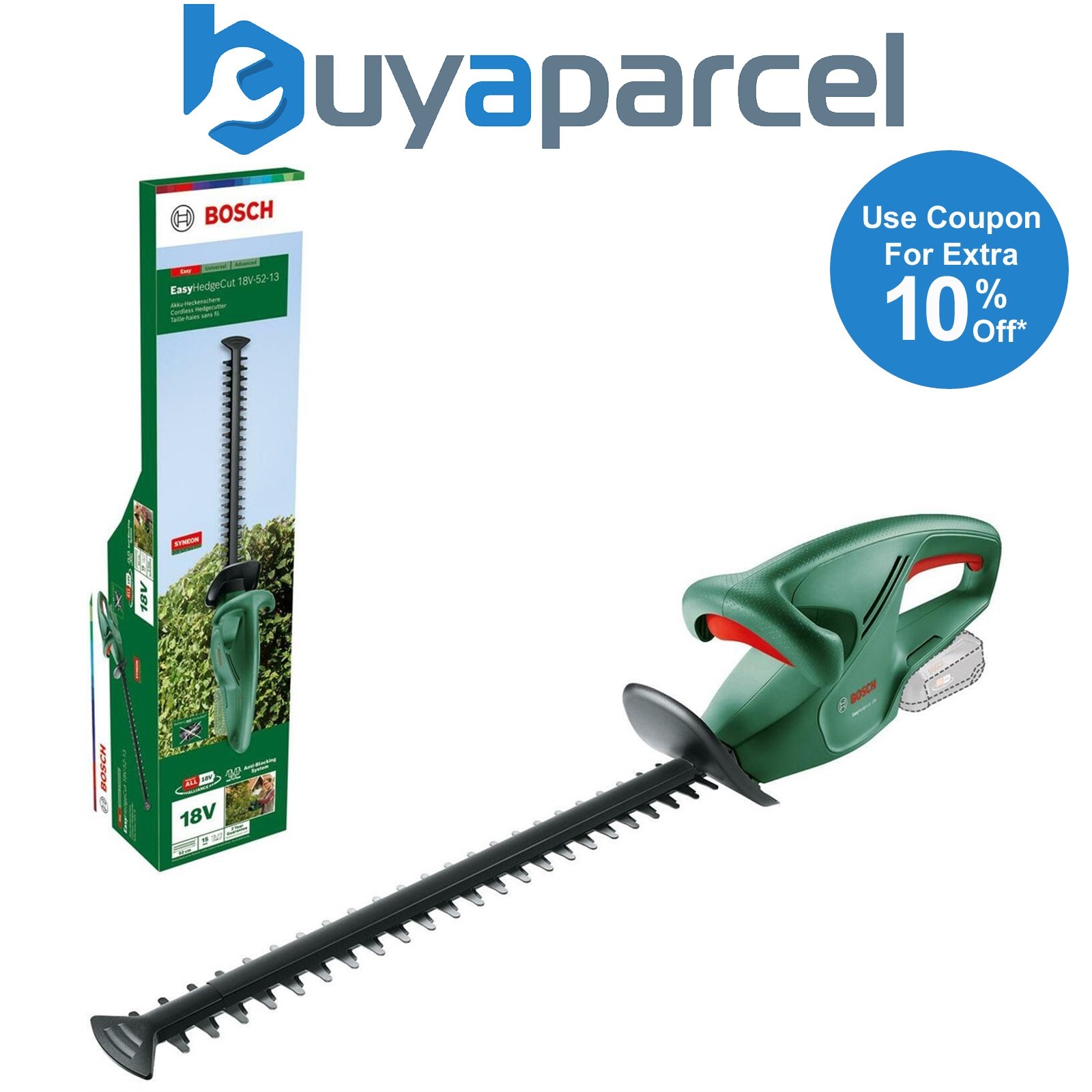 Bosch EasyHedgeCut 18V-52-13 18V Cordless 18v Hedge Cutter Trimmer 52cm Bare