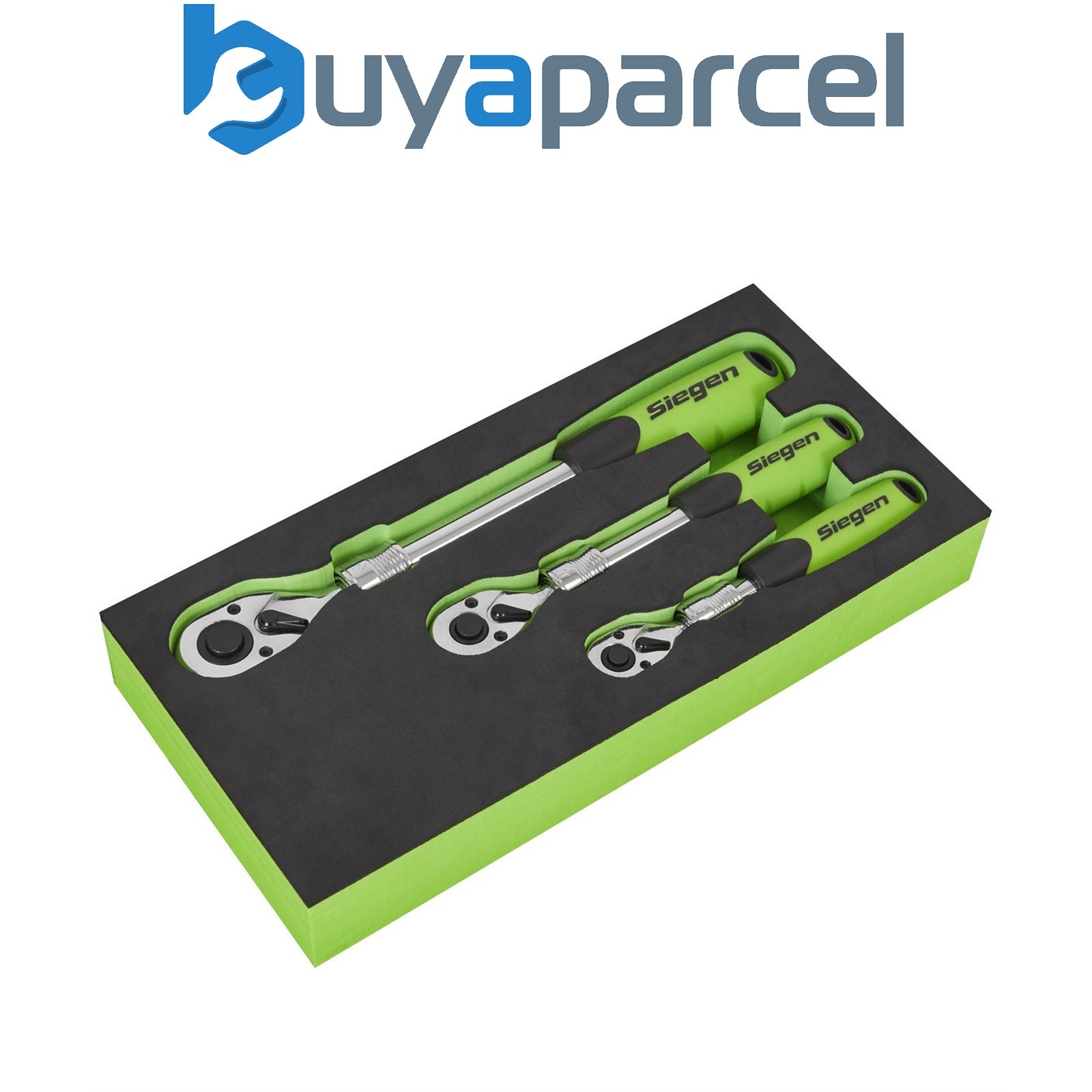 Sealey S01285 Siegen Extendable Ratchet Wrench Set 3pc