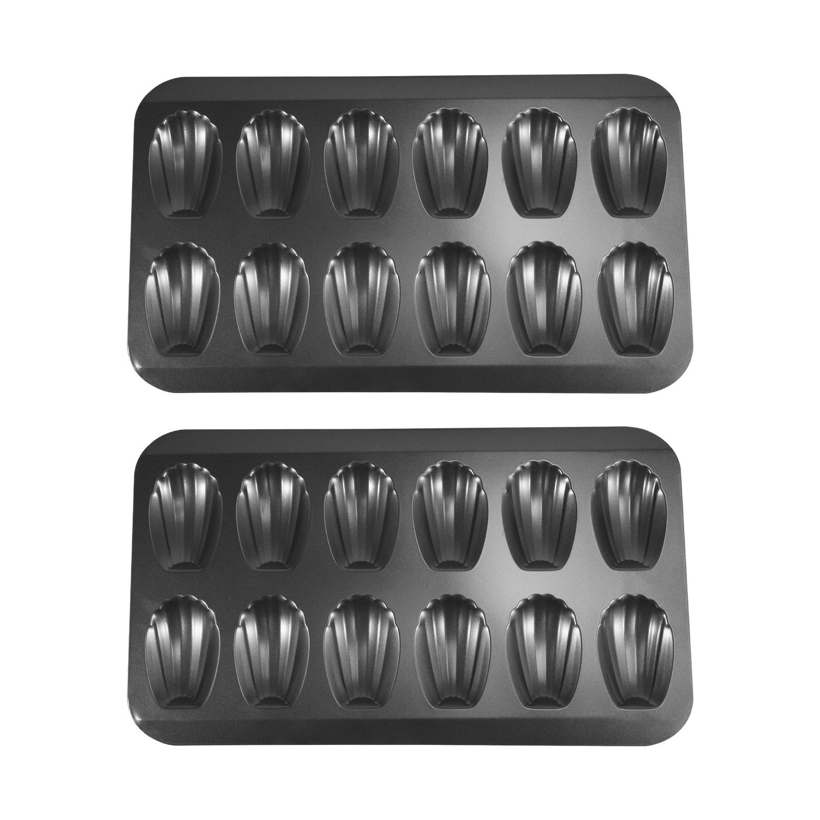 2 Packs Non-Stick Madeleine Pot, Baking Mold 12 with Cake Baking Tray9368