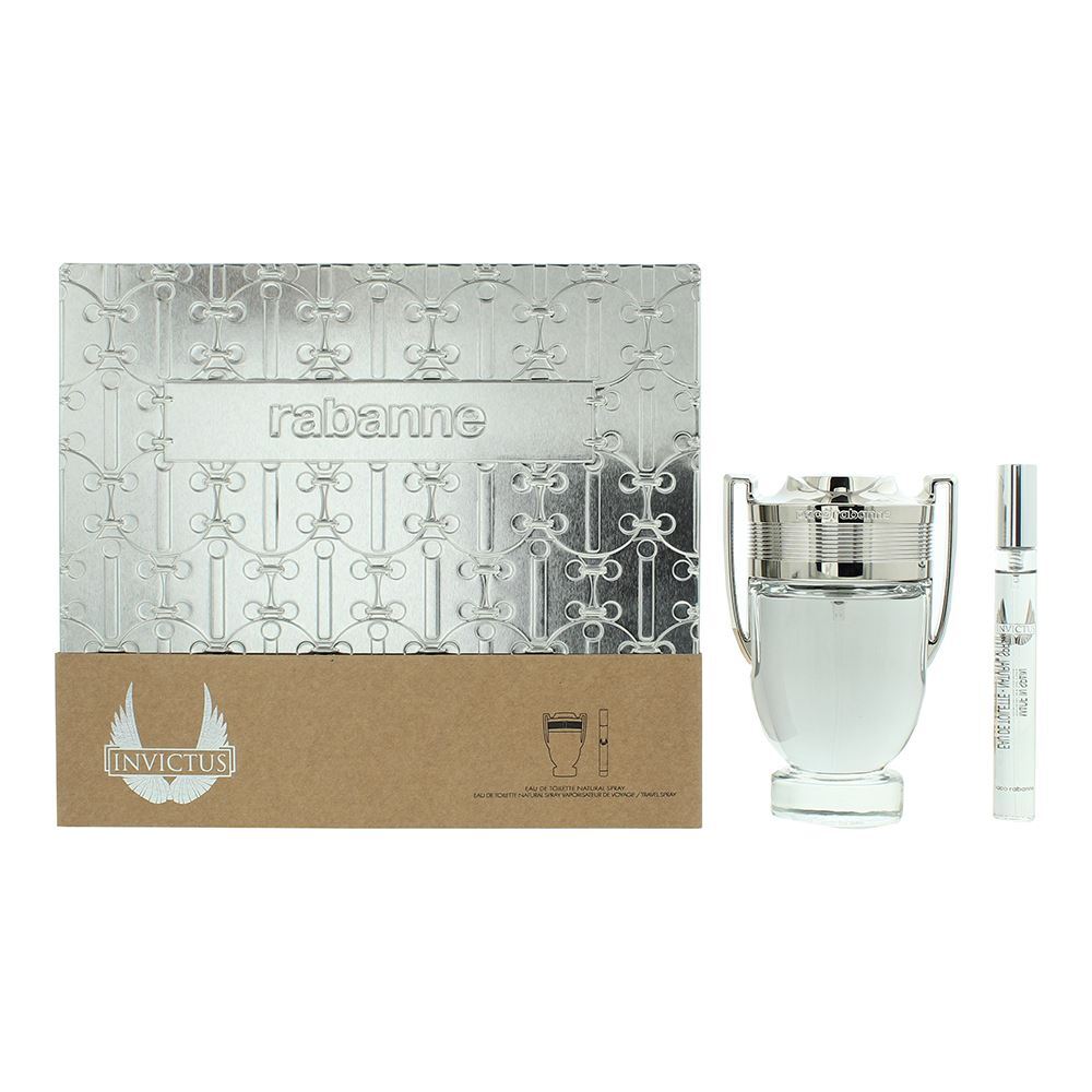Rabanne Invictus Eau de Toilette 100ml + 10ml Travel Spray