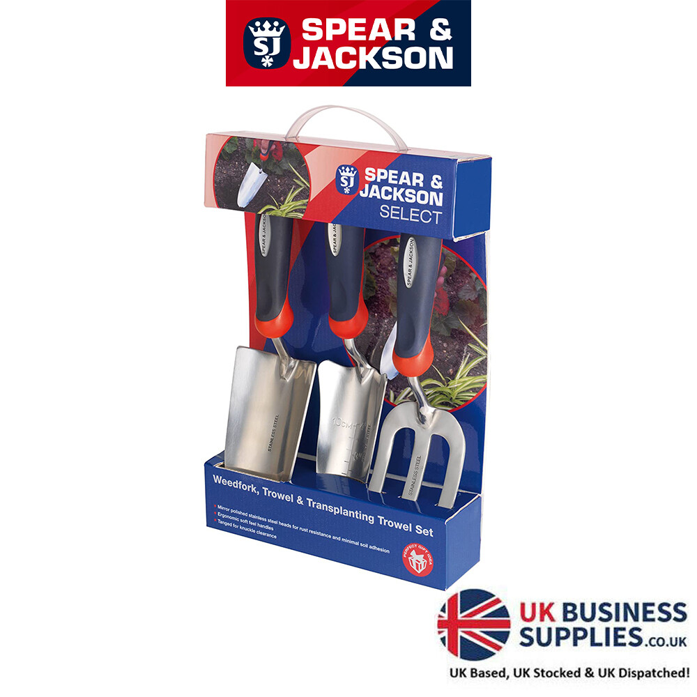 Spear & Jackson Select Stainless Gift Set 3 Pack Gardening Supplies Plant Care