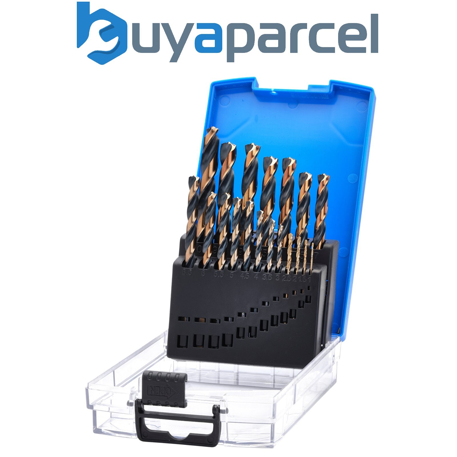Draper 09104 HSS Turbo Titanium Drill Bit Set (19 Piece)