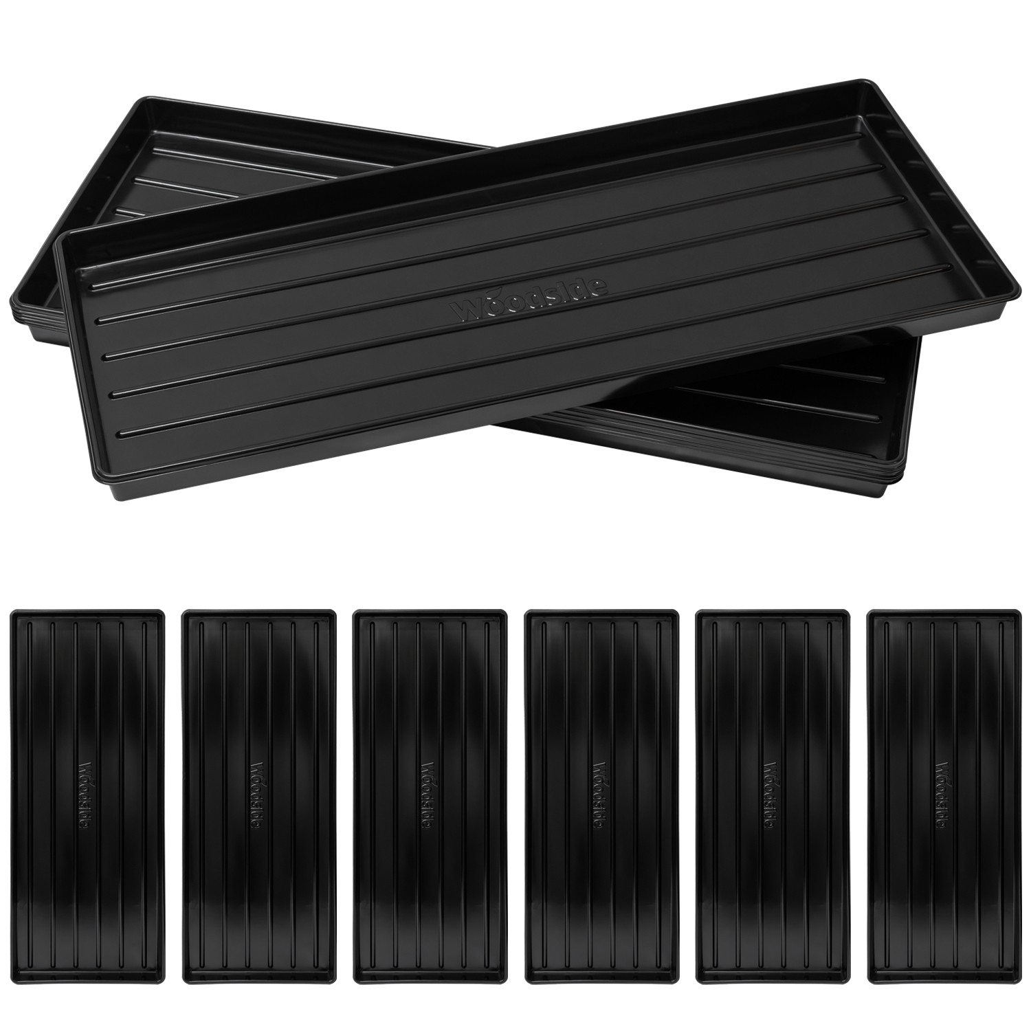 Plastic Greenhouse Growbag Tray 6 Pack for Tomato Plant Watering Strong Reusable