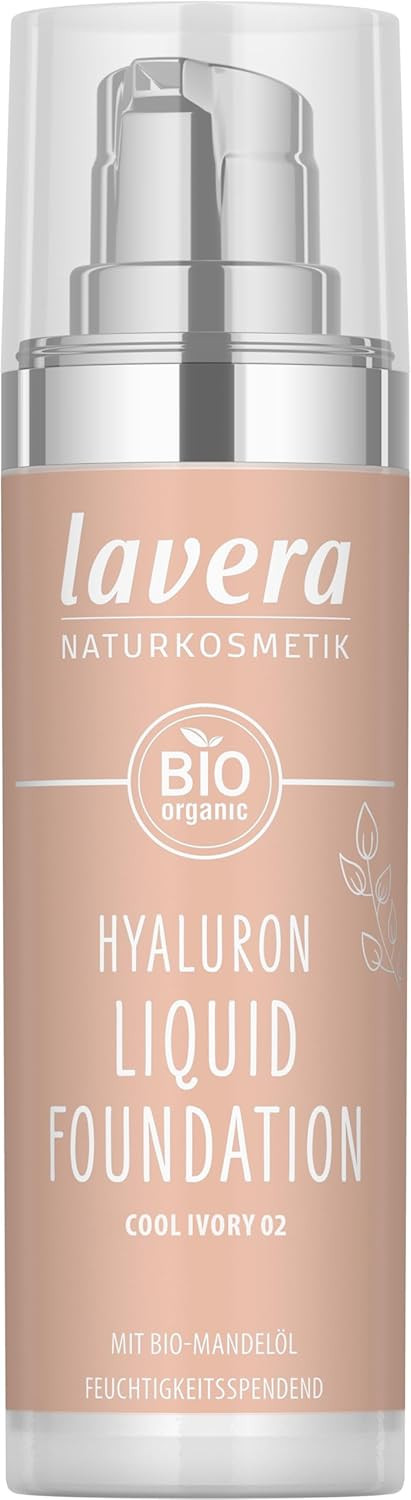 lavera Hyaluron Liquid Foundation - Cool Ivory 02 - natural cosmetics - Vegan -