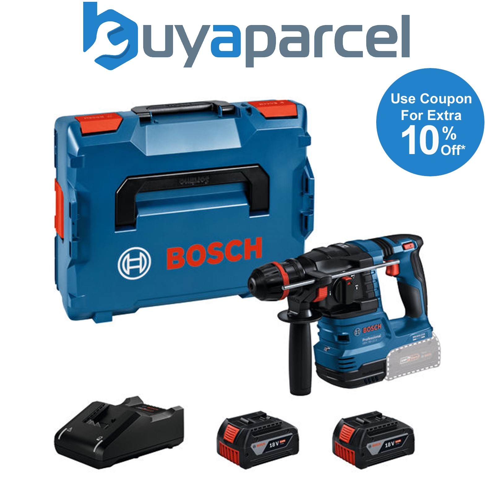 Bosch PRO Cordless Rotary Hammer with ONECHUCK GBH 18V-22 X L-Boxx 136 061192417
