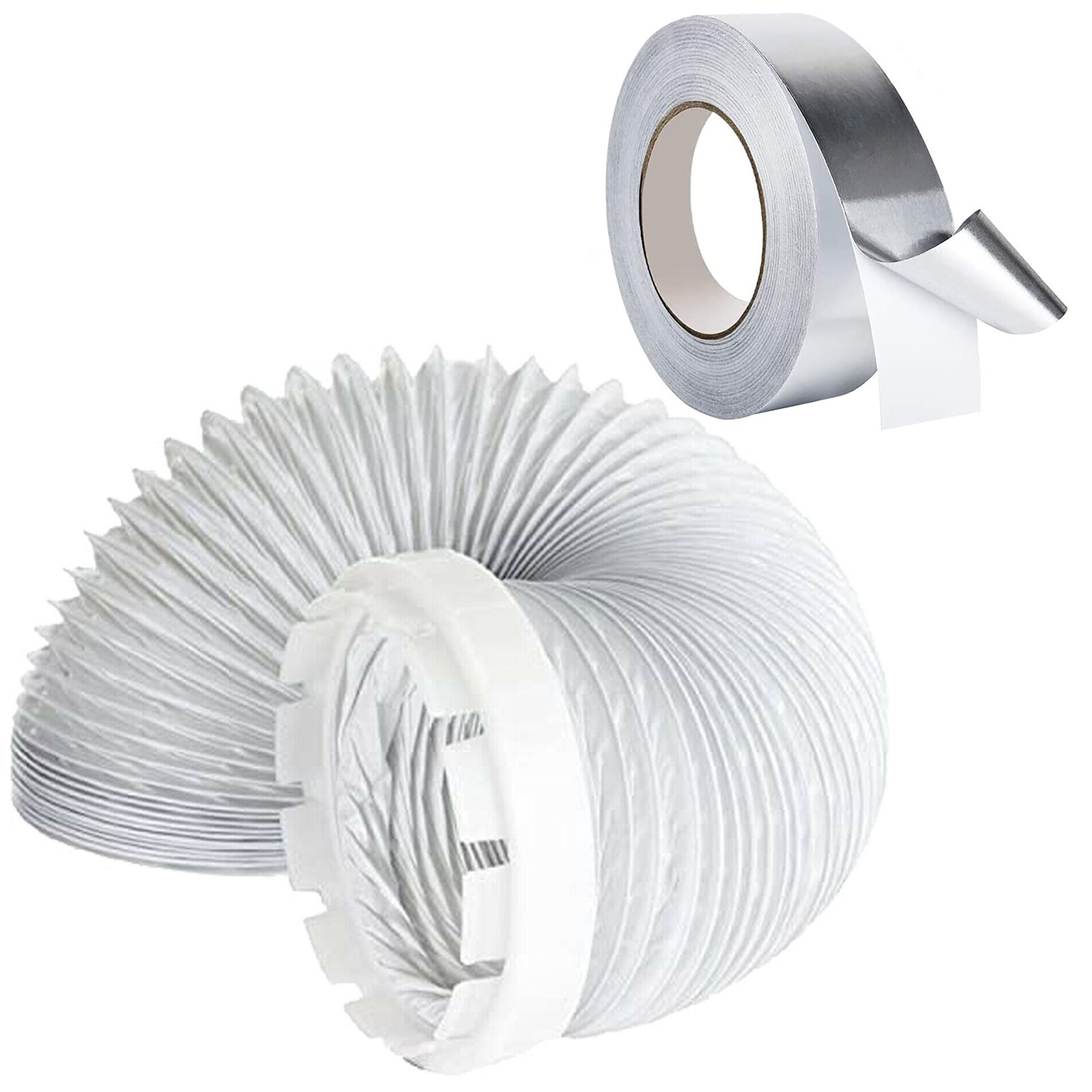 Hose & Adaptor Vent Kit for HOTPOINT Tumble Dryer Steam Outlet Pipe + Foil Tape