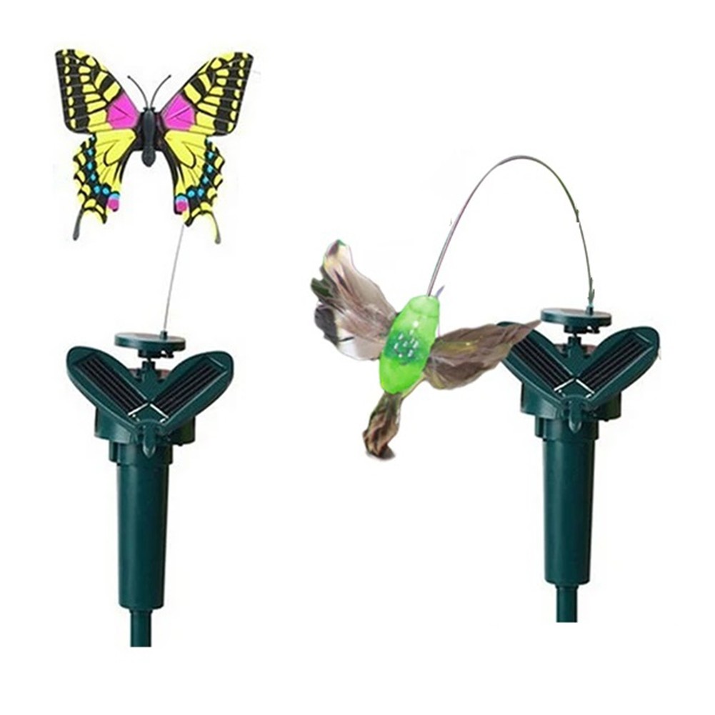 3X(Simulation Solar Butterfly Indoor Outdoor Auto Flying Bird Butterfly 1644