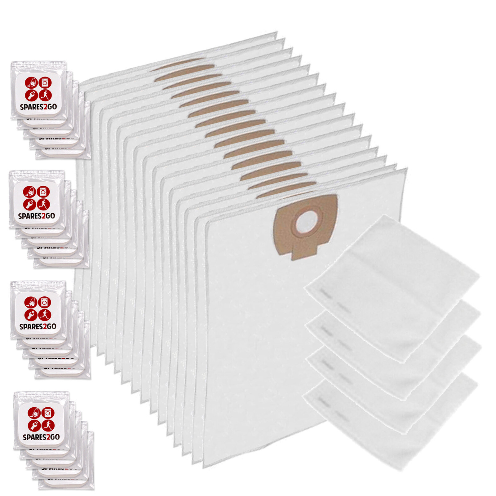 Cloth Filter Dust Bags x 16 for NILFISK ALTO AERO Vacuum Cleaner + Fresh