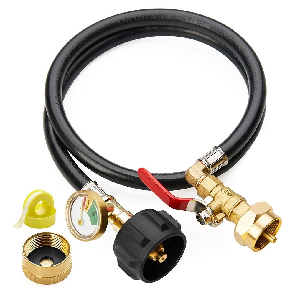 3FT Propane Refill Adapter Hose with and on/Off Control , Extended7675