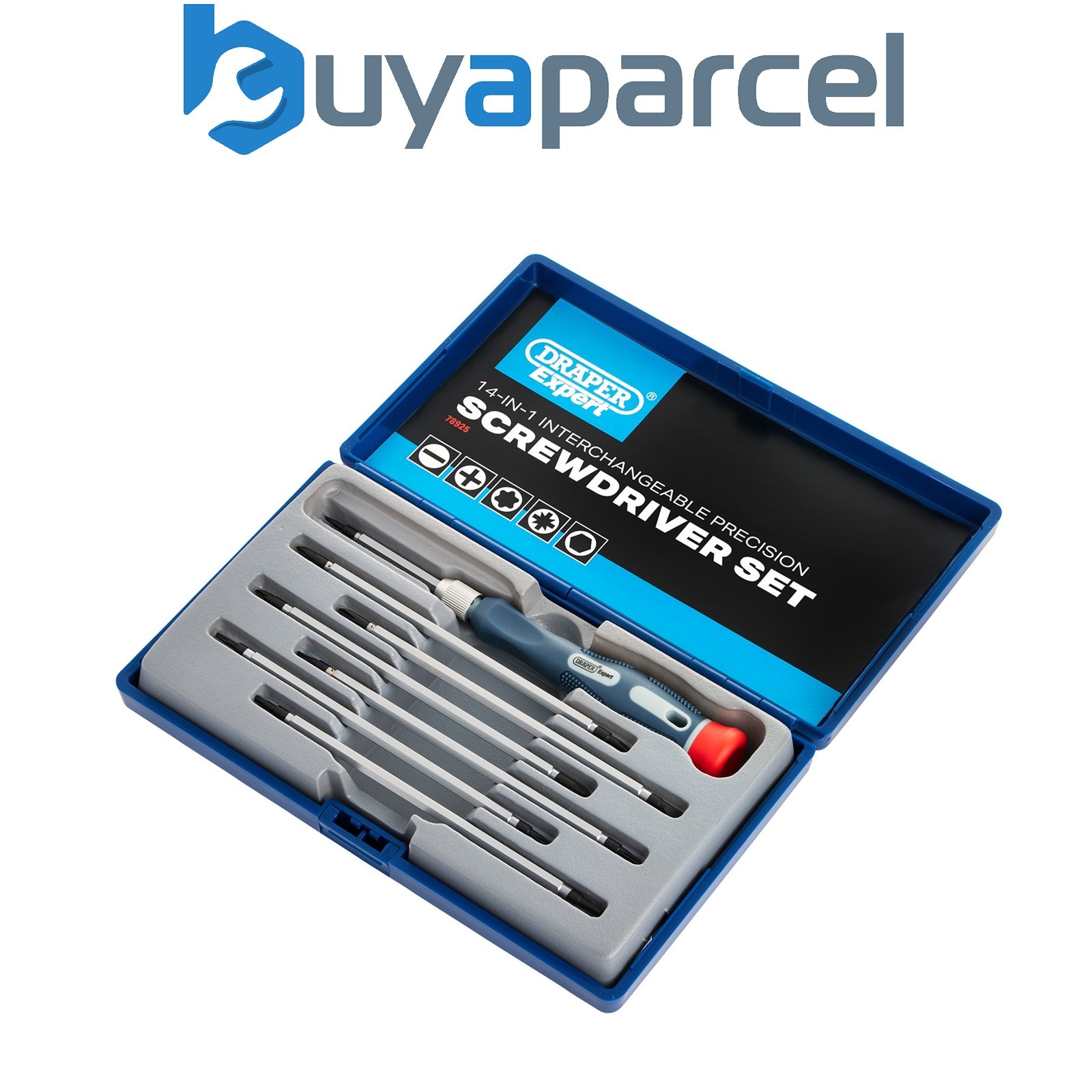 Draper 78925 Draper Expert 14 in 1 Reversible Precision Screwdriver Set