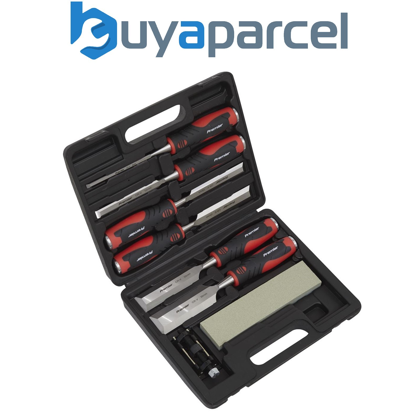 Sealey AK9240 Premier Hammer-Thru Wood Chisel Set 8pc