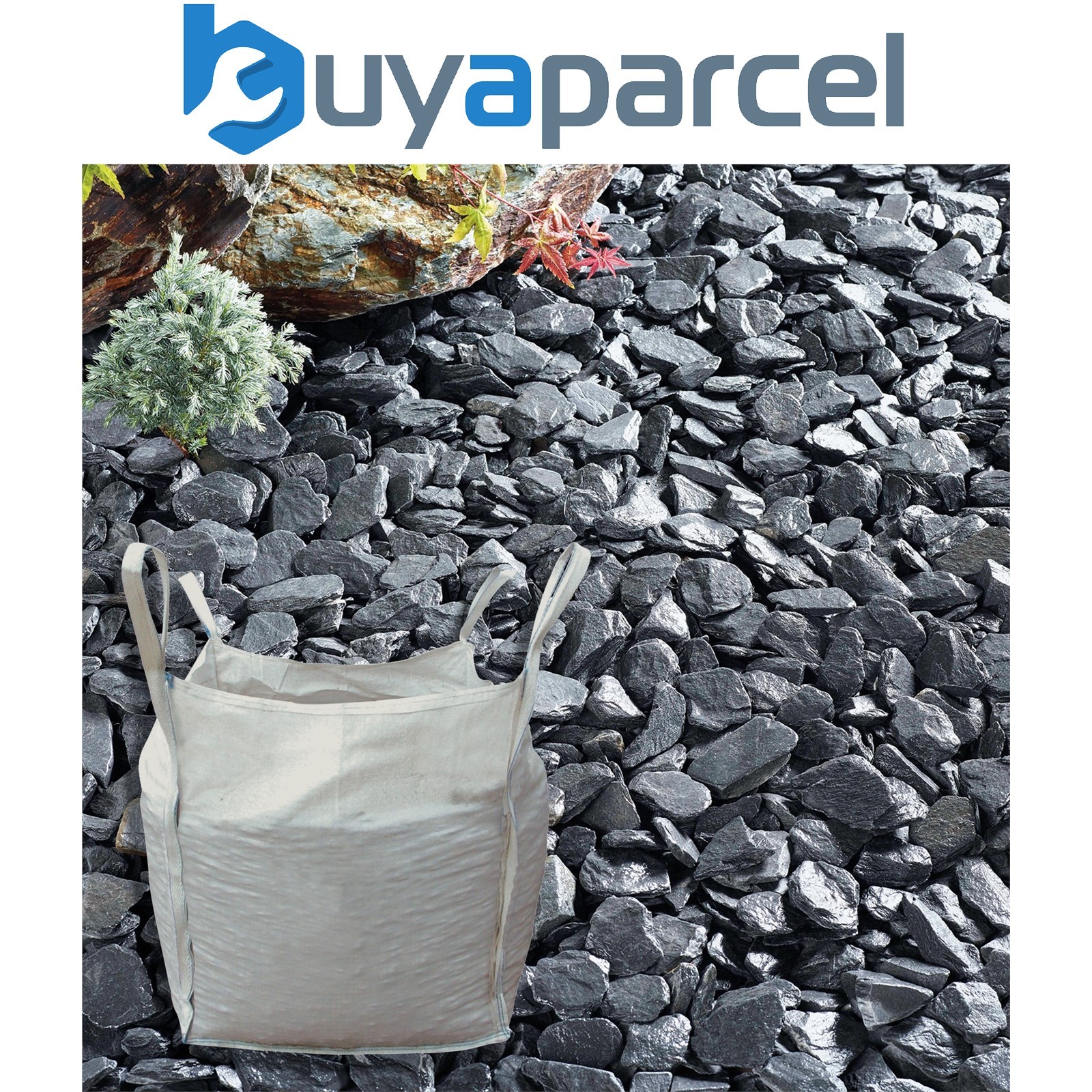 Kelkay Blue Slate 40mm Garden Paths Driveways Bulk Bag Decorative Aggregate