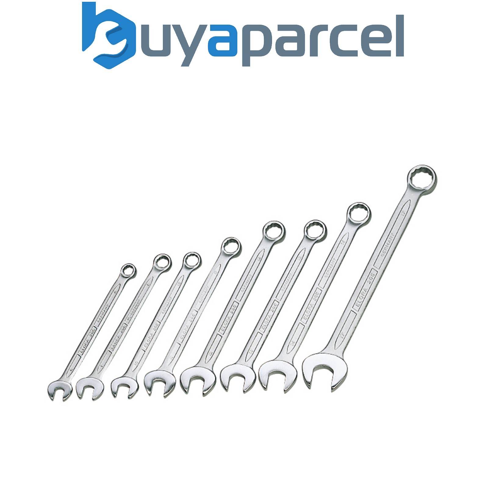 Draper 13710 Long Metric Combination Spanner Set (8 Piece)