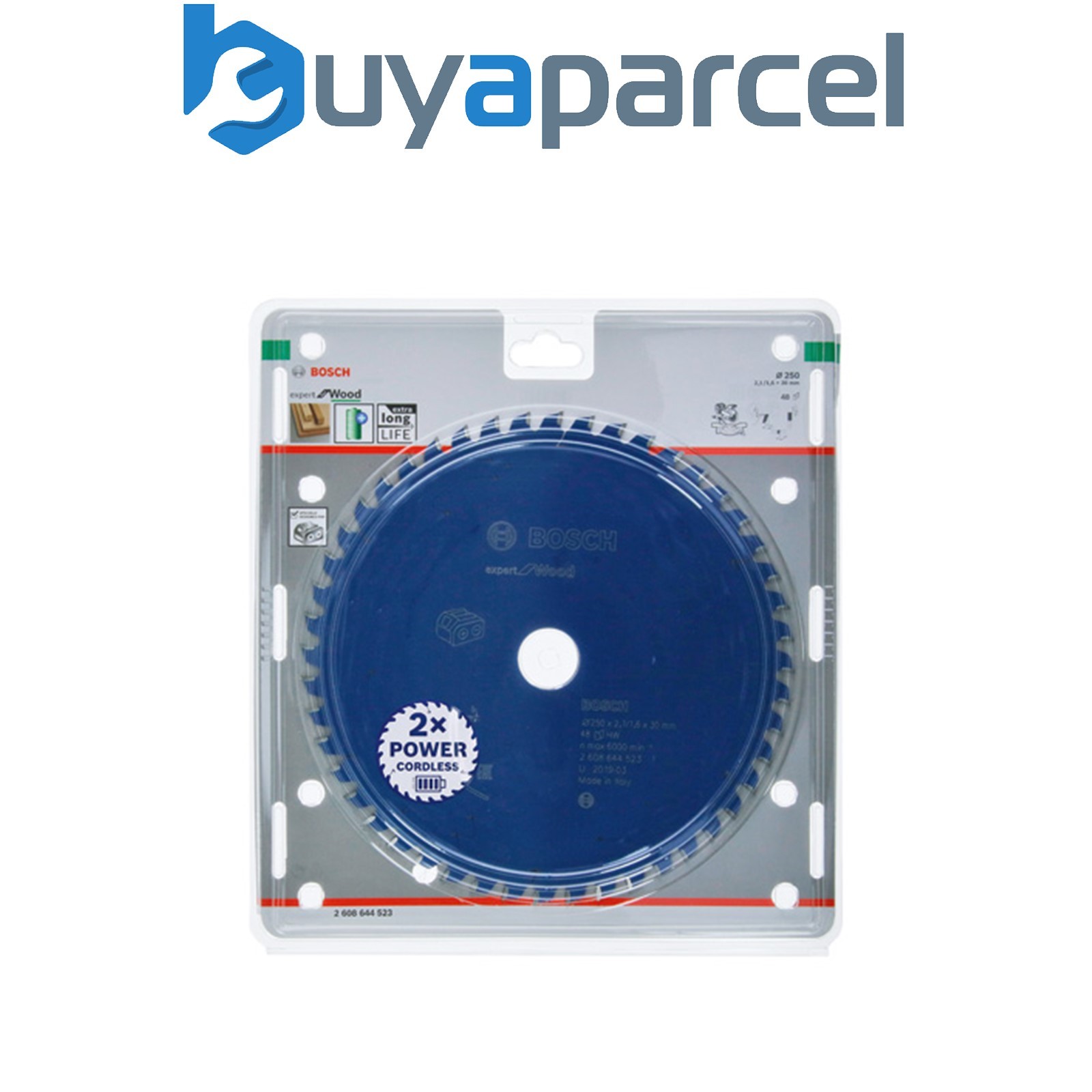 Bosch Expert Wood Circular Saw Blade Cordless Saws 250x2.1/1.6x30 T48 2608644523