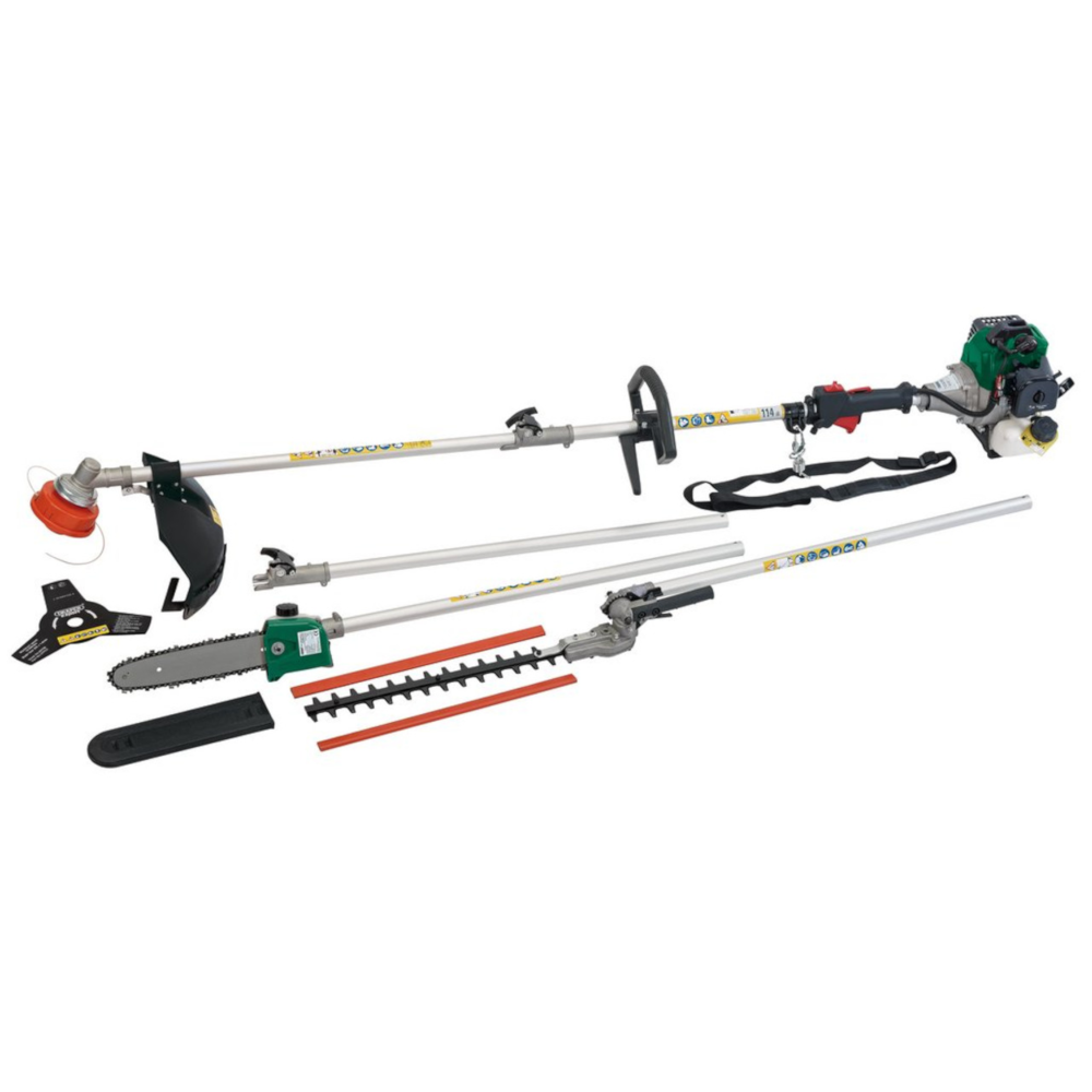 Petrol Hedge Strimmer Bush Cutter 2-Stroke 32.5cc 4in1 Garden Tool Draper 84706