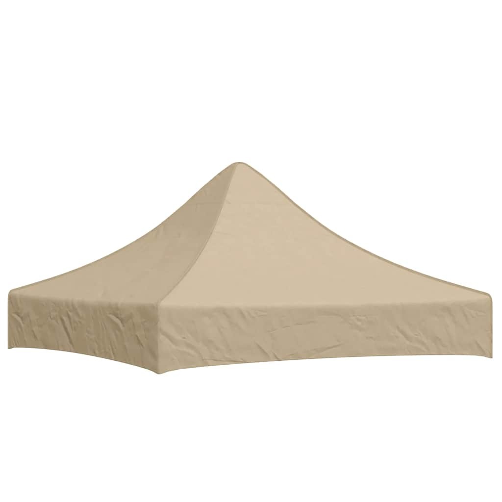 Party Tent Roof 2x2 m Beige 270 g/m² Replacement Canopy Gazebo Cover vidaXL