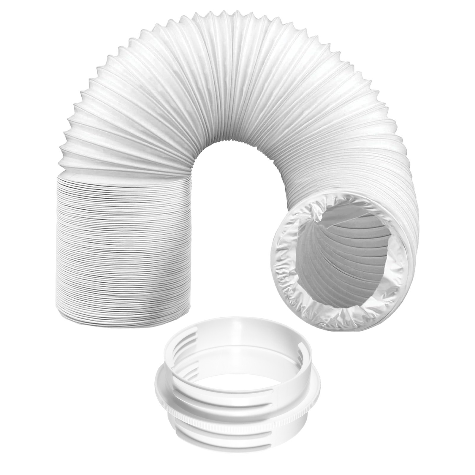 Air Con Vent Hose 6m 5" 5.9" Duct Pipe Extension Threaded Coupler Connector Kit