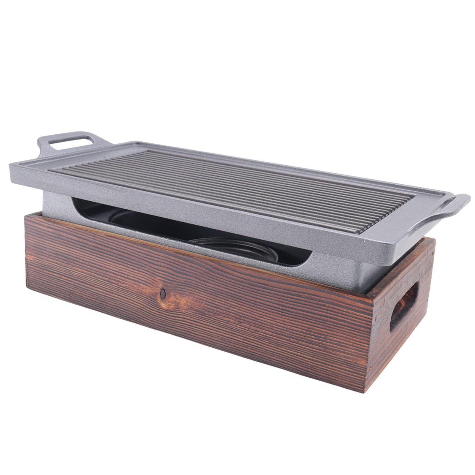 2X(Smokeless Portable BBQ Grill Korean Japanese Charcoal BBQ Oven Barbecue9456