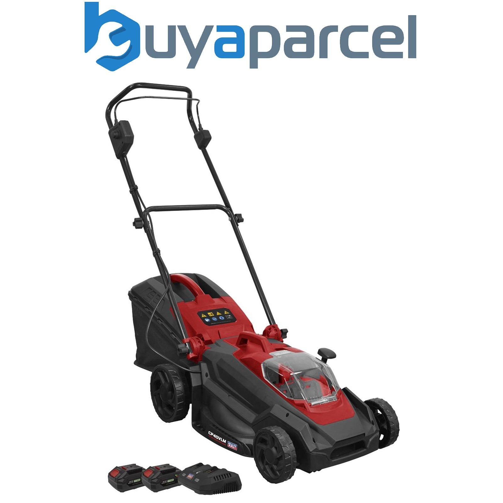 Sealey CP40VLMKIT Cordless Lawn Mower Kit 40V 4Ah SV20 Series 40cm