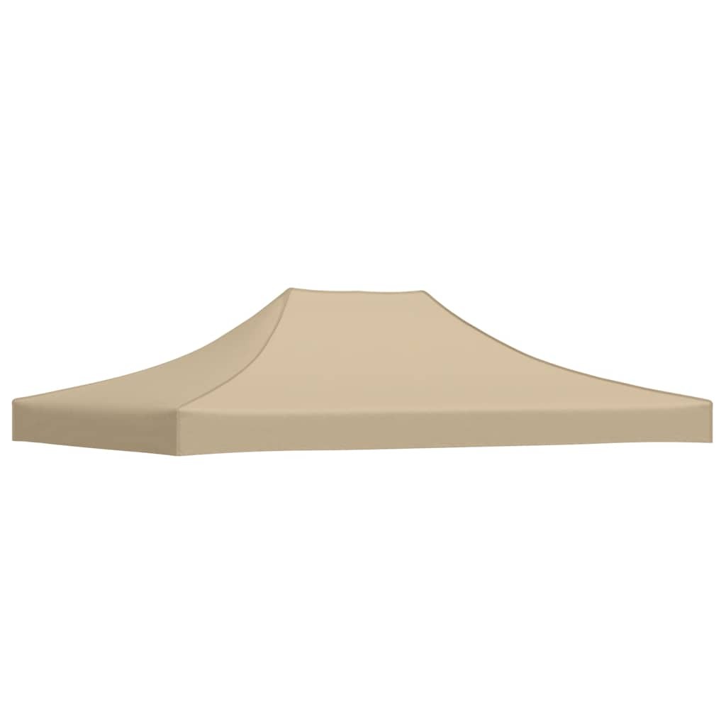 Party Tent Roof 4x3 m Beige 270 g/m² Replacement Canopy Gazebo Cover vidaXL