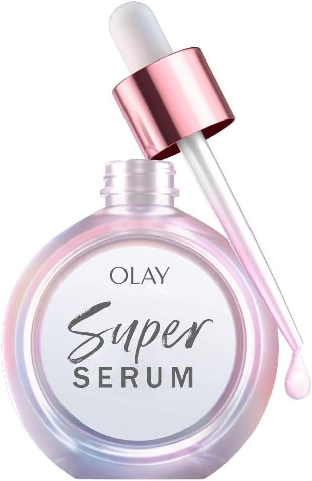 Olay Super Serum, Hydrating Face Serum with Vitamin C, Niacinamide, Collagen Pe
