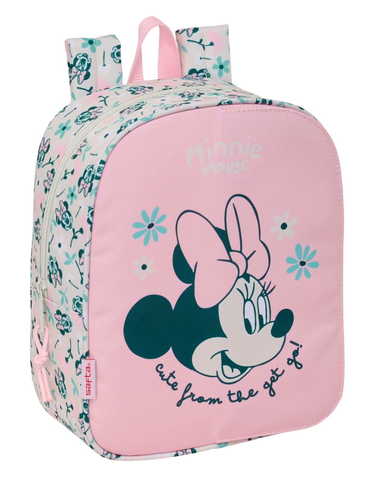 MINNIE MOUSE MINTY - Nursery Backpack, Adaptable to Cart, Easy Cleaning, Ideal f