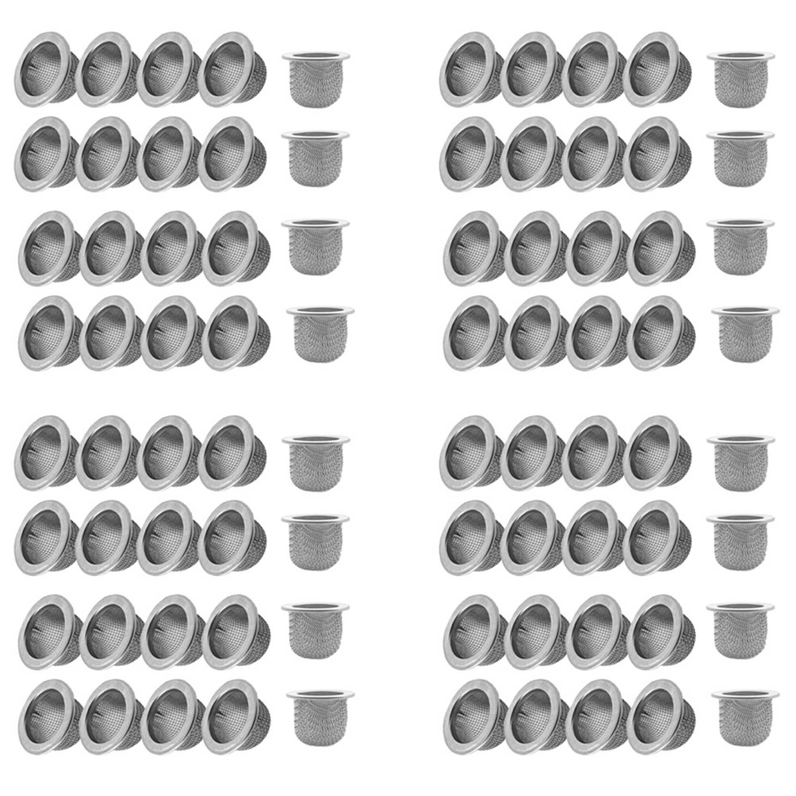 80Pcs Cocktail Smoker Accessories, Screen , Washable Stainless Steel Mesh1149