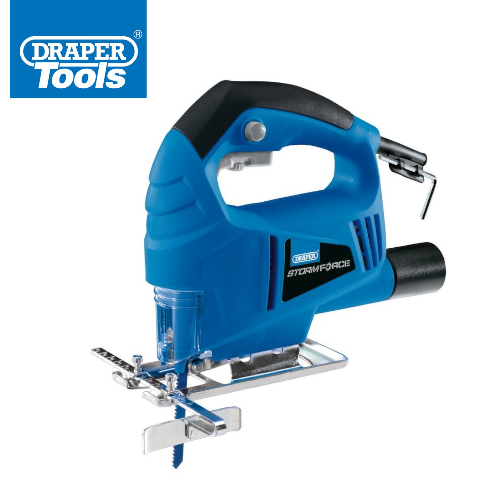 DRAPER 400W VARIABLE SPEED ELECTRIC JIGSAW 0-45° ADJUSTABLE BASEPLATE & GUIDE