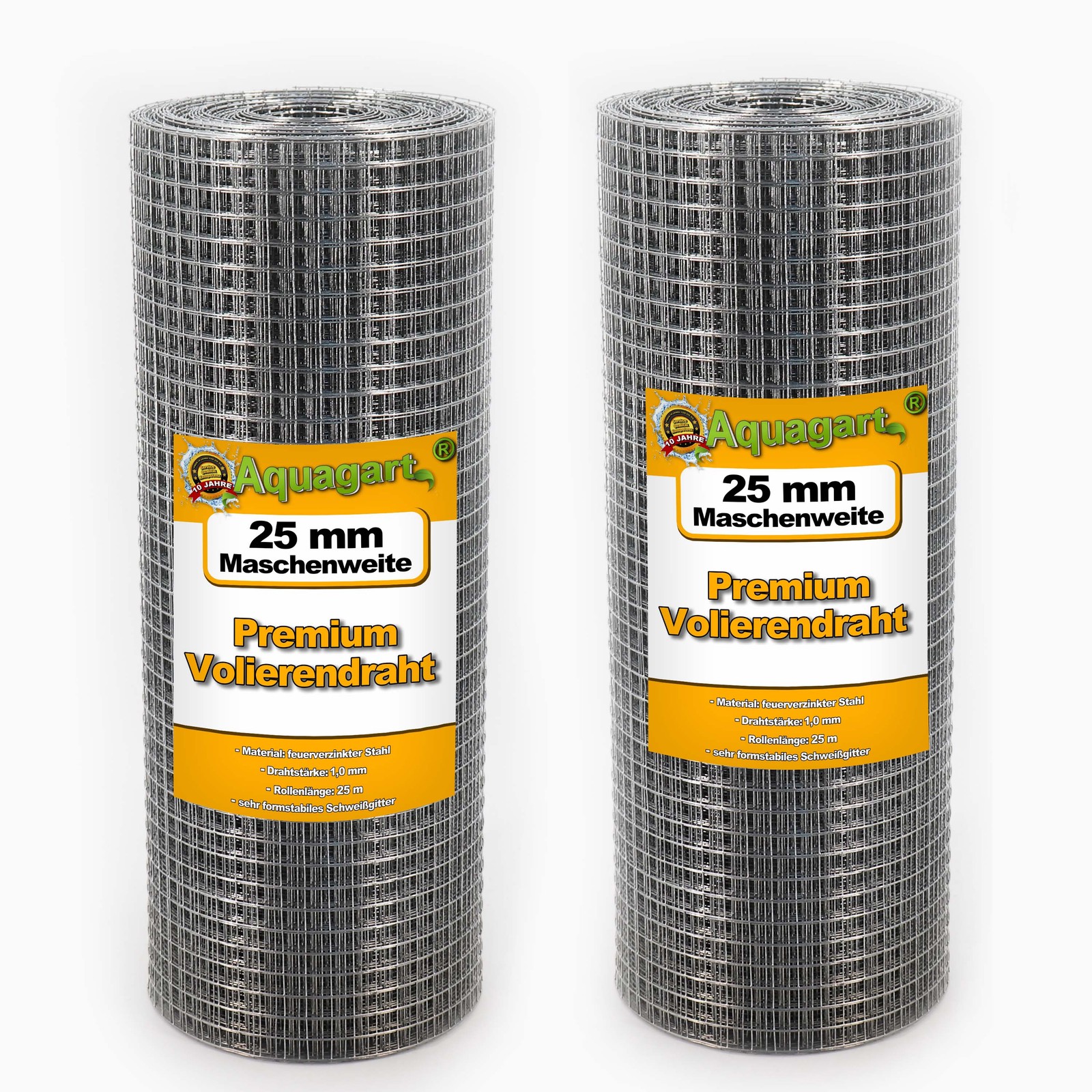 25 m x 0.5 m Aviary wire Wire mesh Welding grid Wire fencing Wire mesh