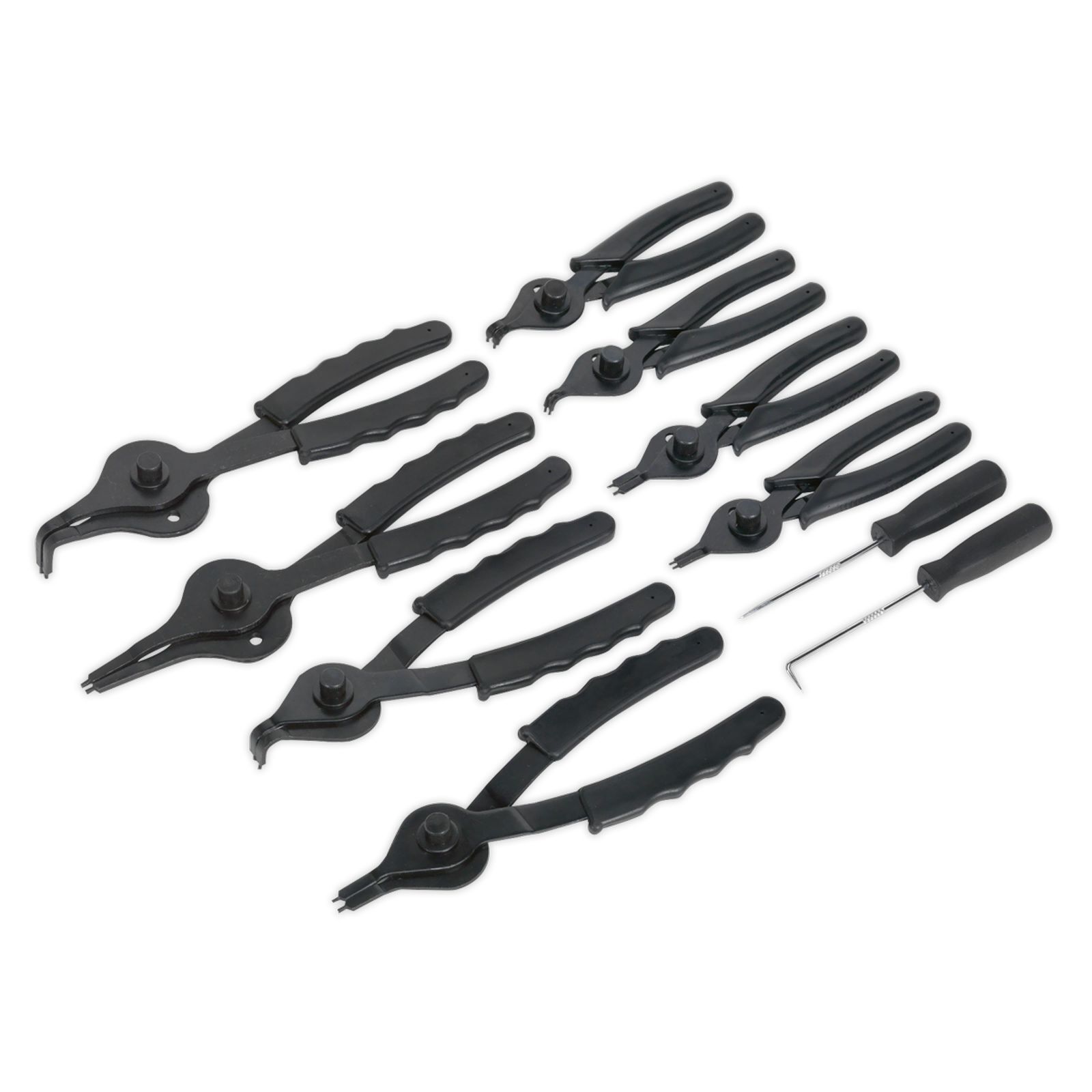 Siegen Circlip Pliers Set 10pc Internal/External - Part No. S01064