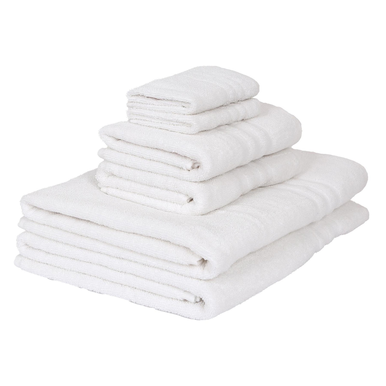 6pc White 160cm x 90cm Cotton Towels Set Large Jumbo Soft Luxury Bathroom Towels