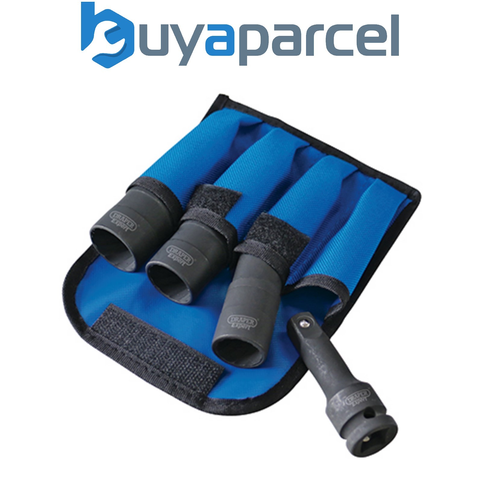 Draper 09539 Draper Expert Wheel Nut Double Impact Socket Kit, 1/2" Sq. Dr. (4 P