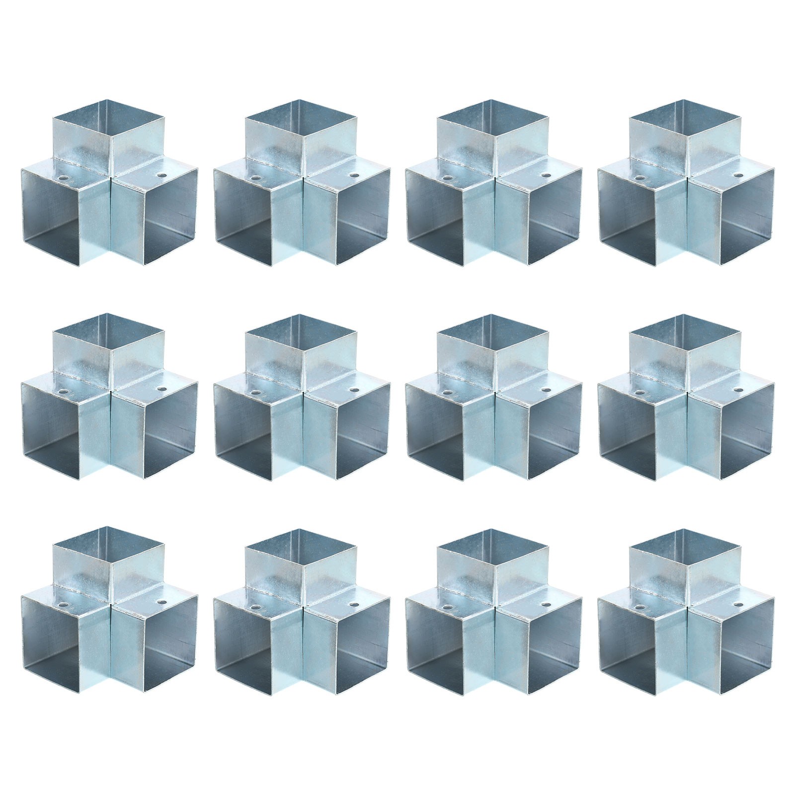 3-Way Gazebo Brackets Kit, Angle Bracket for 2" x 2" Lumber (12 Pack)