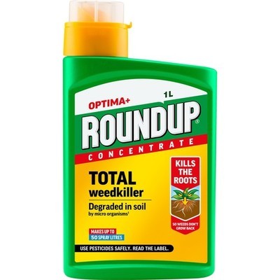 Roundup Optima+ Total Weedkiller, Concentrate, 1 Litre