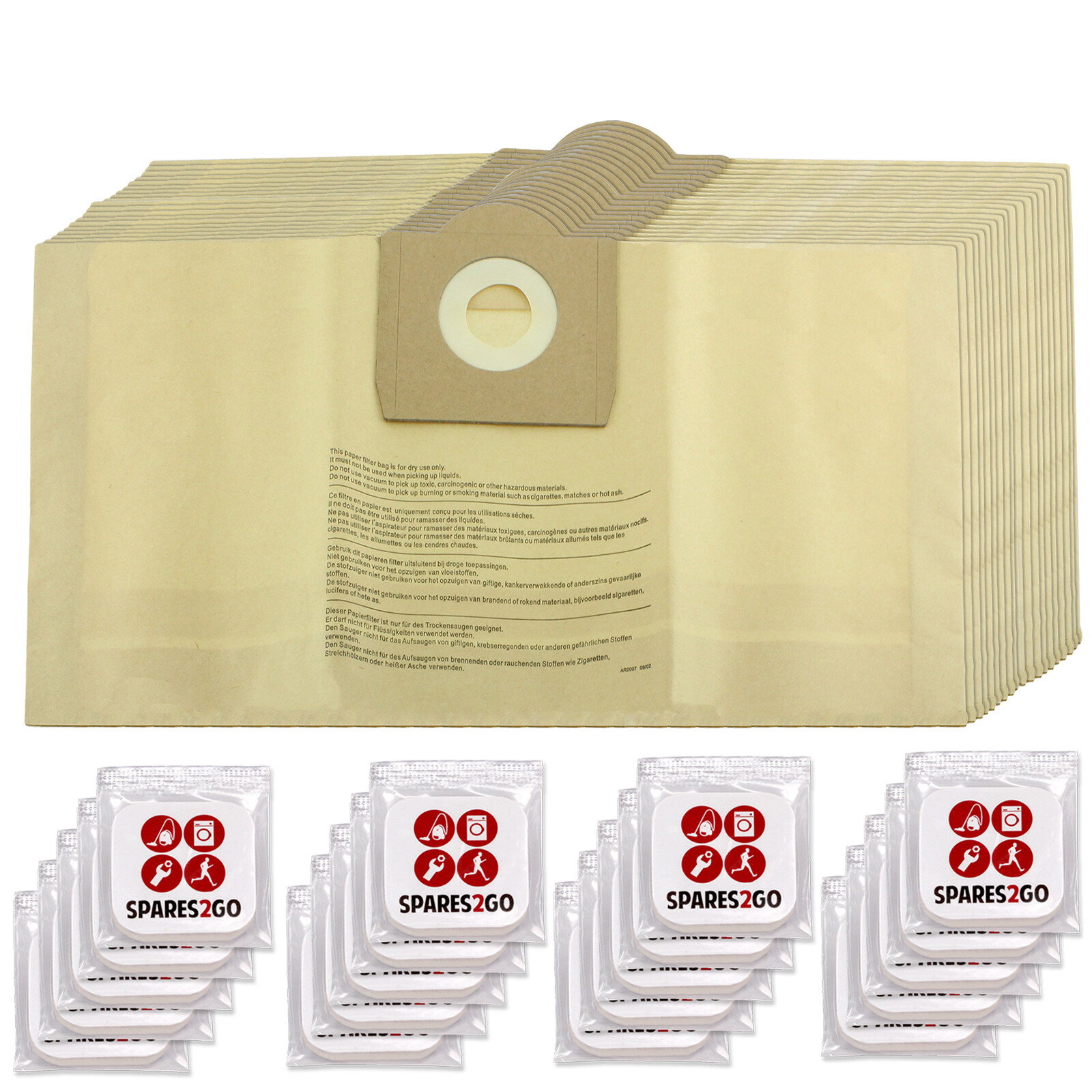 Dust Bags x 20 for GOBLIN AQUAVAC Vacuum Cleaner + Freshener Tabs