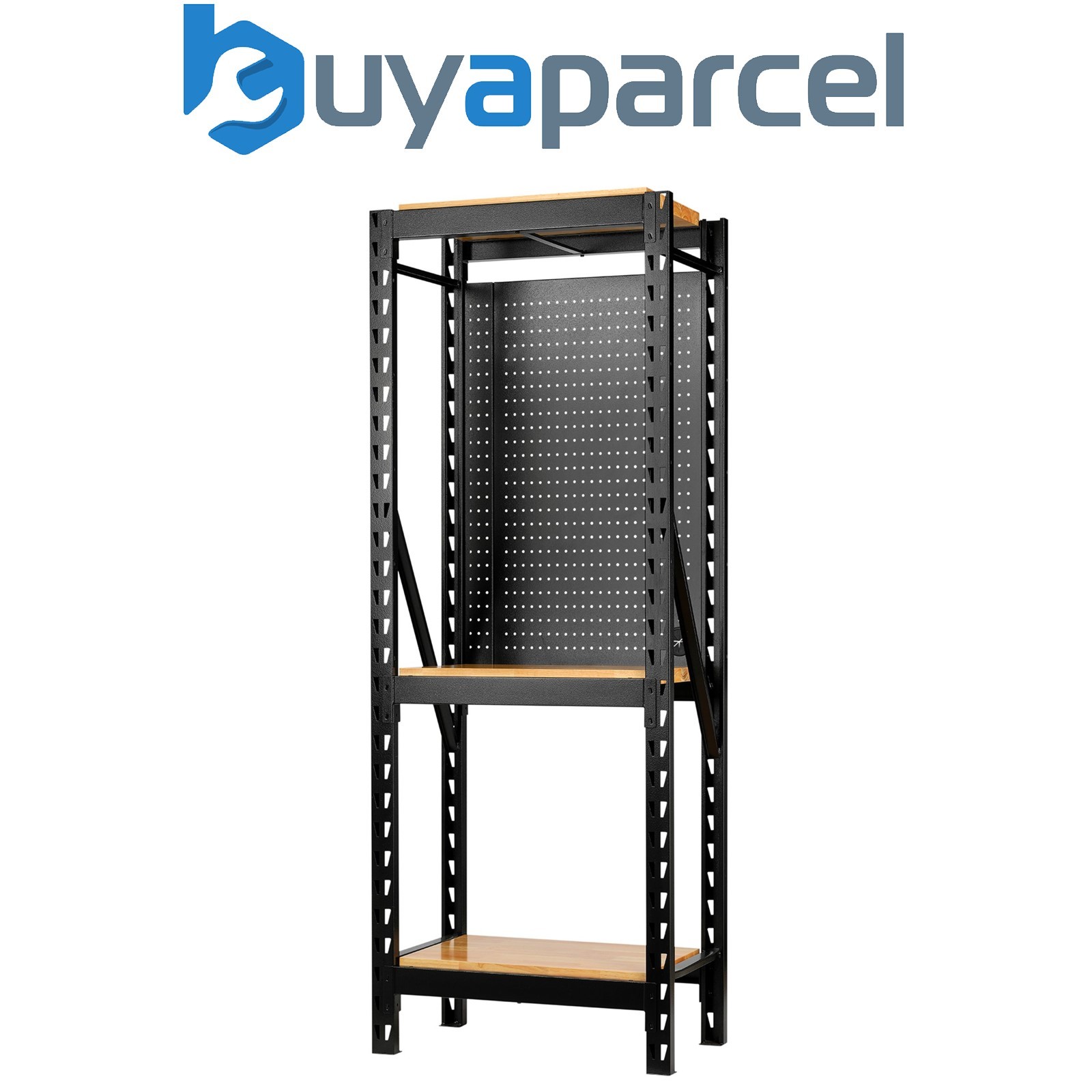 Draper 27892 BUNKER 17 Piece Modular 3 Tier Racking with Hardwood Shelving and P