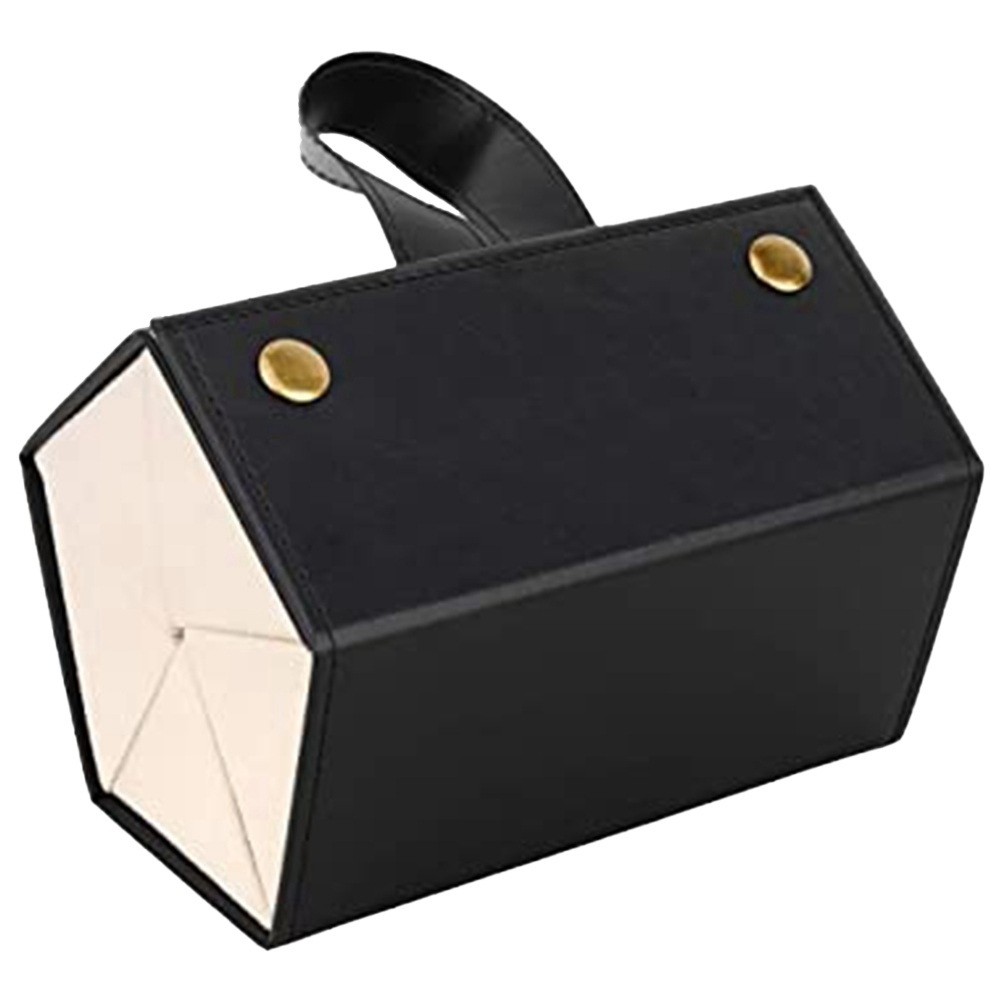 3X(Multiple Travel Sunglasses Organizer Case - PU Leather Hanging Foldable4222