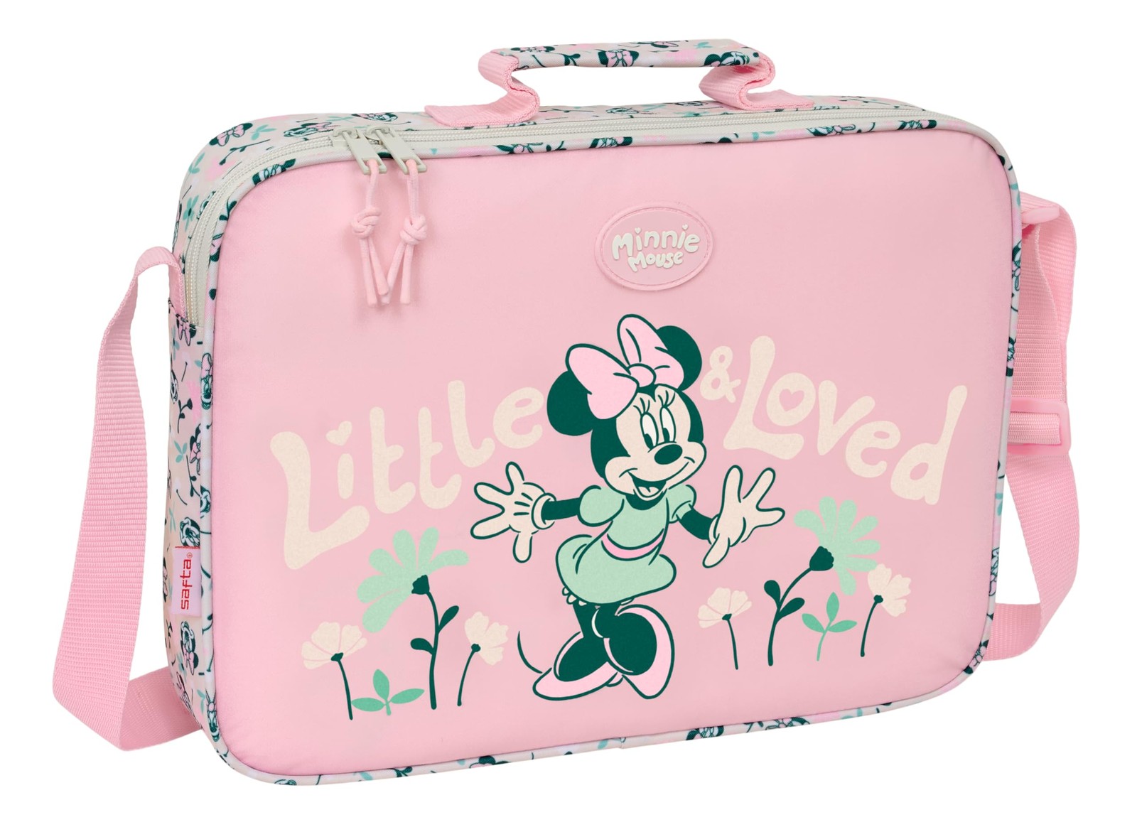 MINNIE MOUSE MINTY - Extra School Wallet, Pencil Case, Shoulder Bag, Comfortable