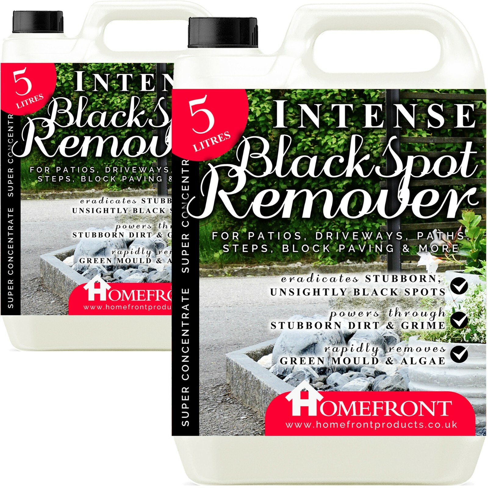 Patio Black Spot Remover Intense 10L Algae Mould Driveway Path Moss Homefront
