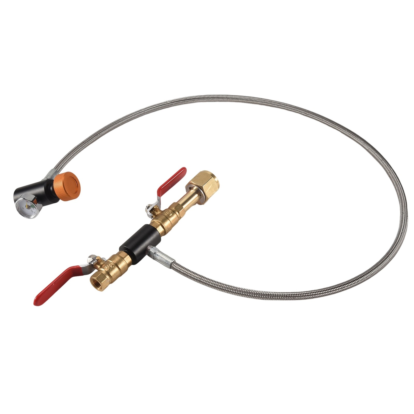 G1/2 CO2 Cylinder Refill Adapter Hose, CO2 Refill Station Connector Kit for7878