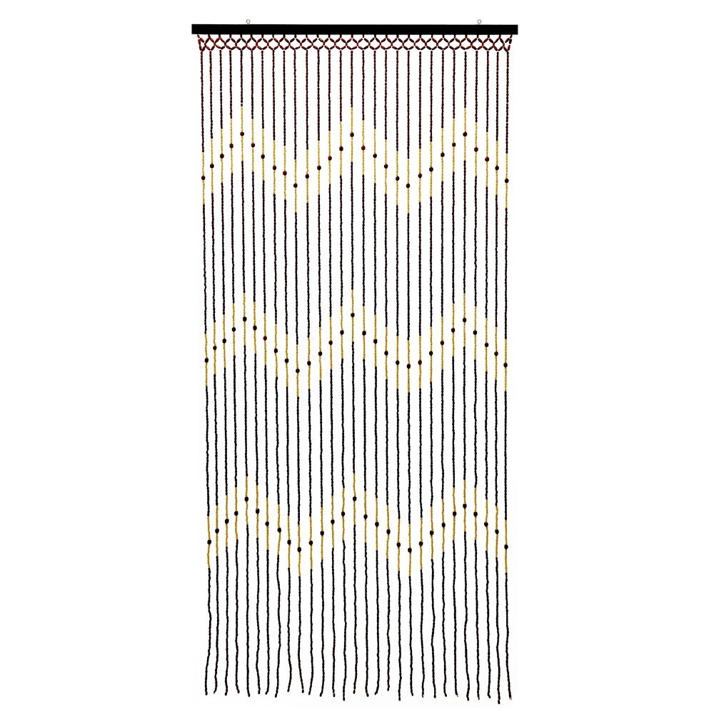 Bamboo Wooden Beaded Door Curtain Decorative Tuscany Beaded Door Screen Wave