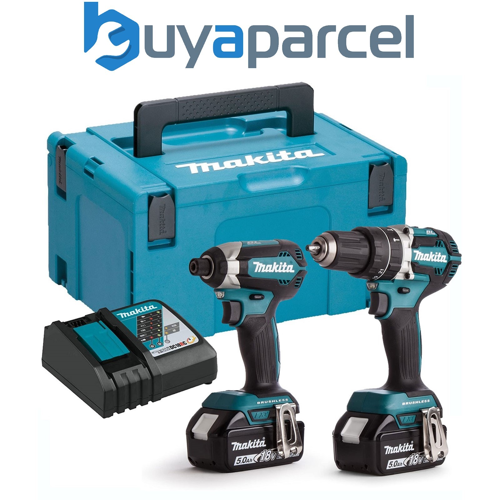 Makita 18v DLX2180TJ Brushless Kit - DHP484 Hammer Drill + DTD153 Impact Driver