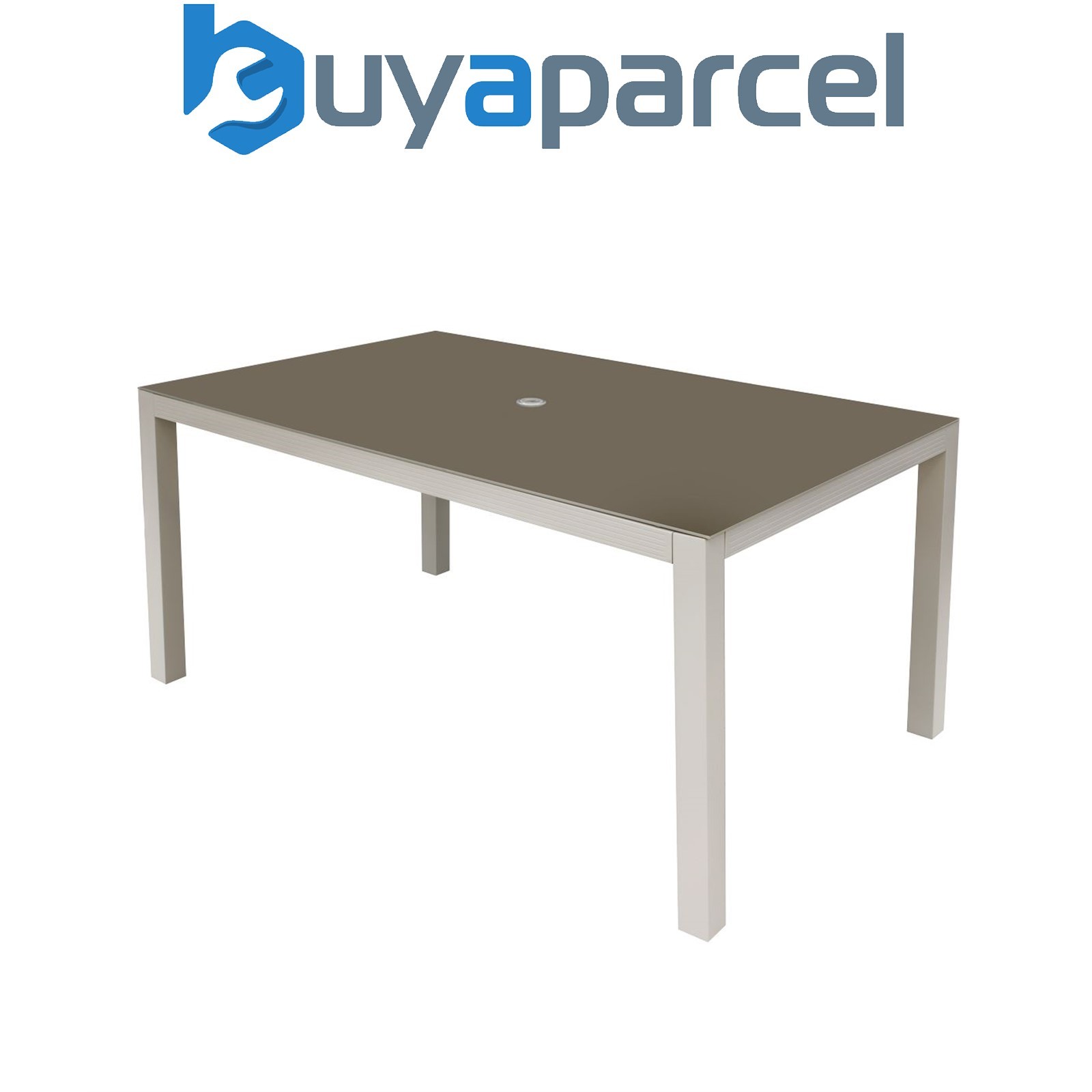 Sealey DG51 Dellonda Fusion Aluminium Garden Dining Table with Tempered Glass &