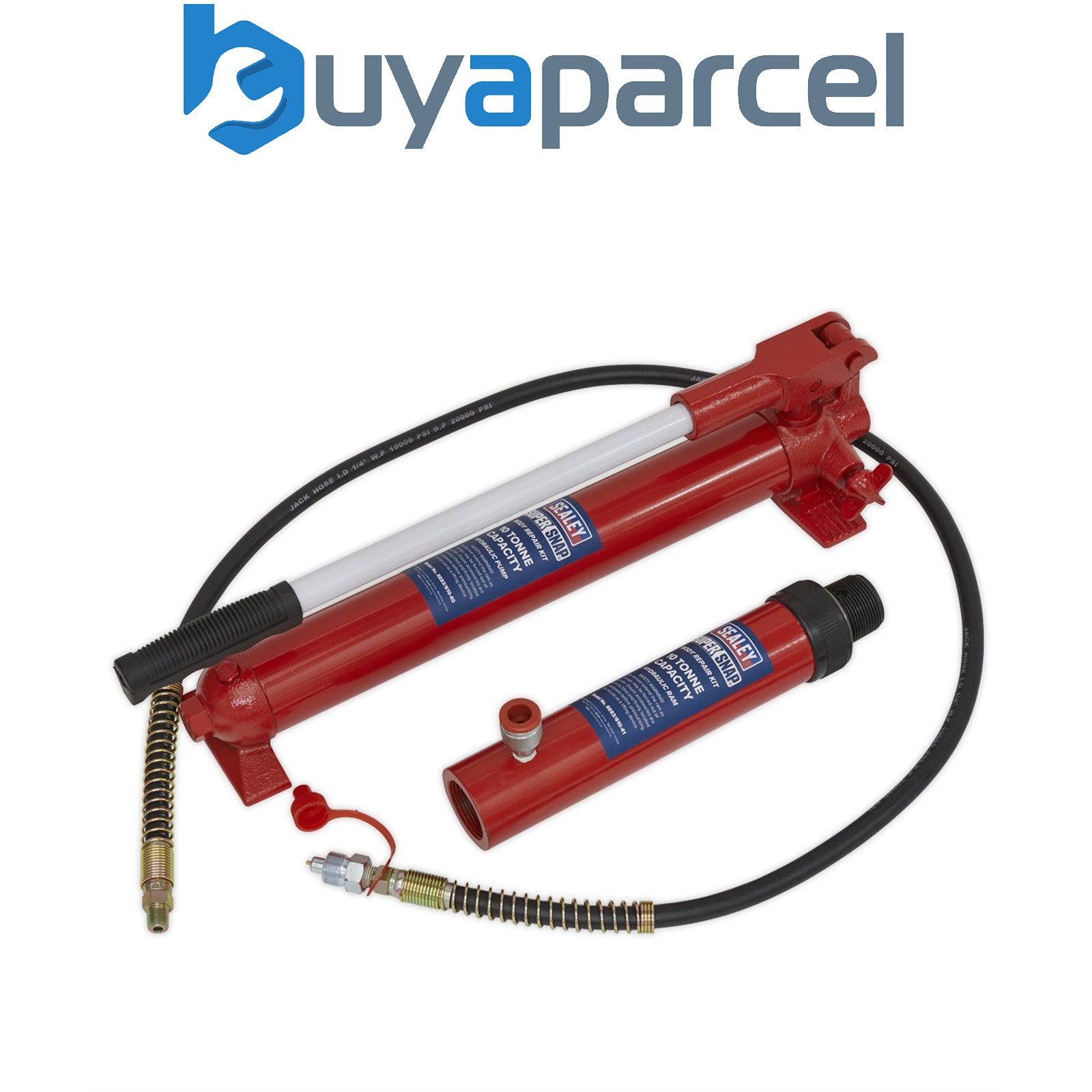 Sealey 610/45 SuperSnap&reg; Push Ram with Pump & Hose Assembly 10 Tonne