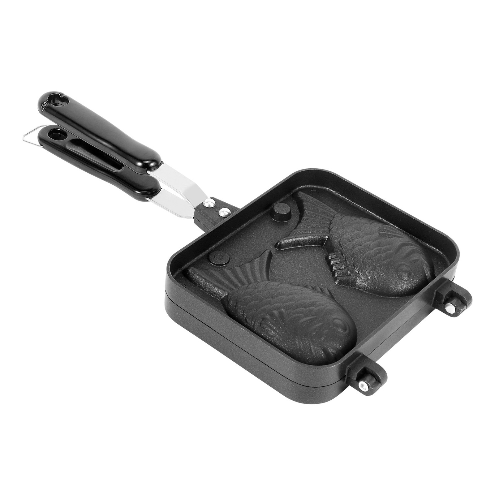 Taiyaki Fish Shaped Hot Dessert Waffle Cake Maker Pan Japanese Pancake 9552
