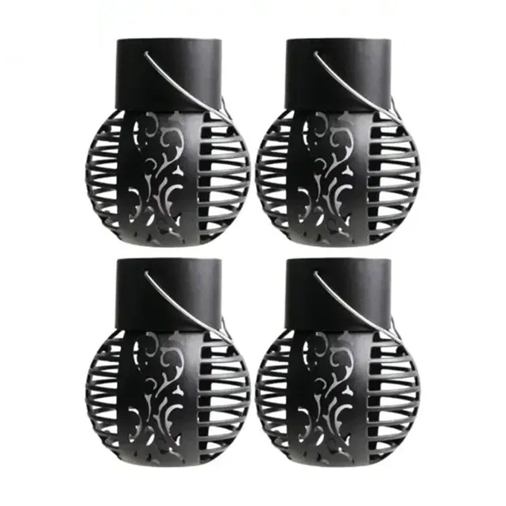 2X(Outdoor Solar Lights Retro  Lights Hanging Flame Lamp Landscape1726